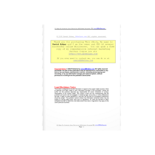 36 Ways to Promote your Favorite Affiliate Programs