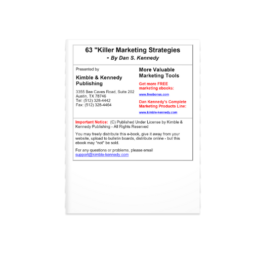 63 Killer Marketing Strategies