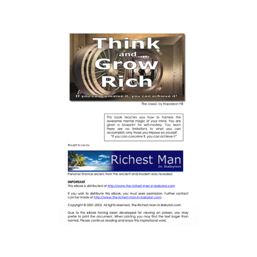 Think And Grow Rich