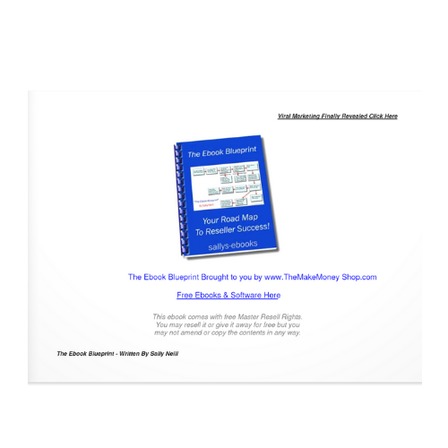 The E-Book Blue Print
