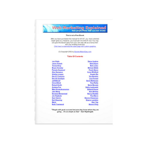 Web Marketing Explained