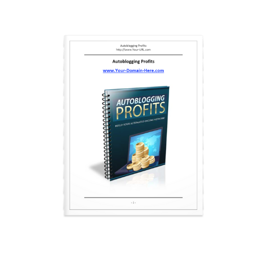 Auto Blogging Profits