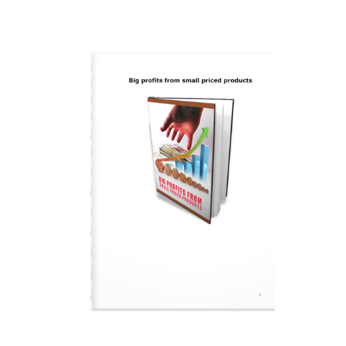 Big Profits from Small Priced Products